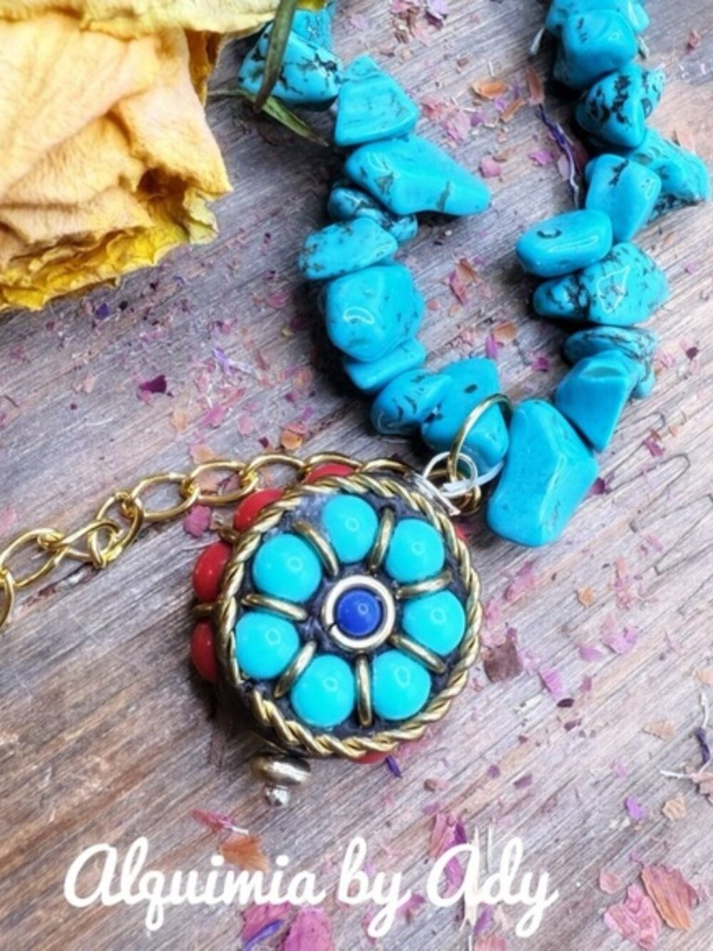 Turquoise statement bracelet